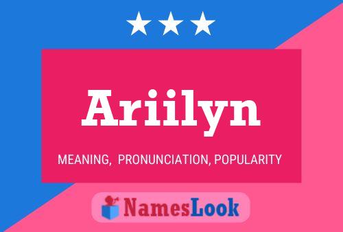 Póster del nombre Ariilyn