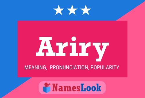 Póster del nombre Ariry