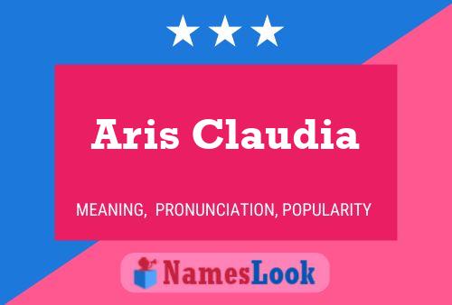 Póster del nombre Aris Claudia