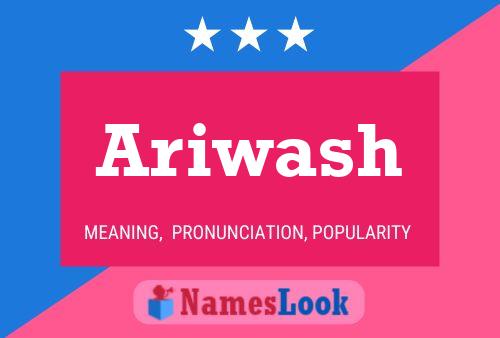 Póster del nombre Ariwash