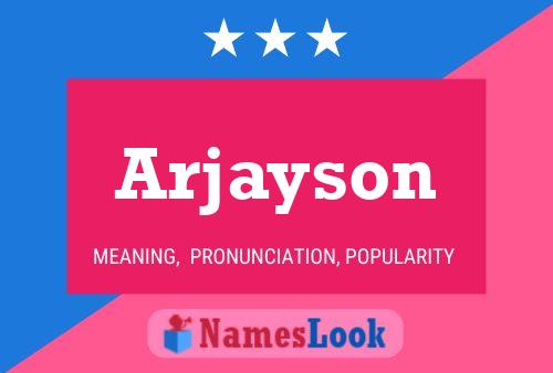 Póster del nombre Arjayson