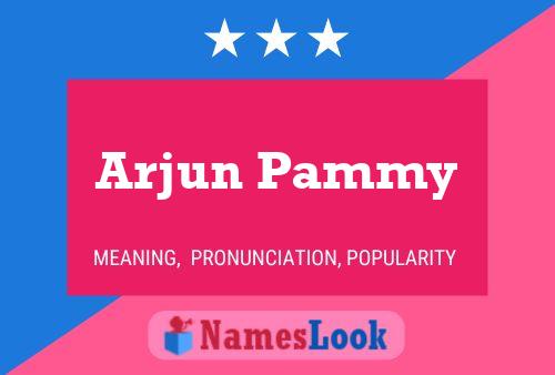 Póster del nombre Arjun Pammy