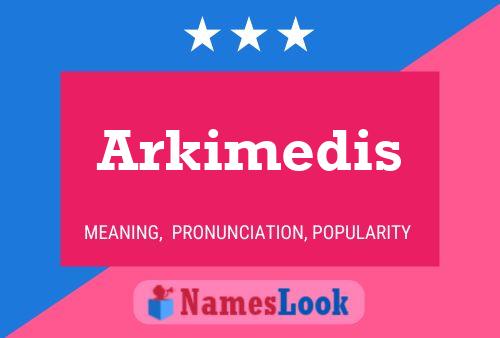 Póster del nombre Arkimedis