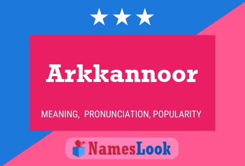 Póster del nombre Arkkannoor