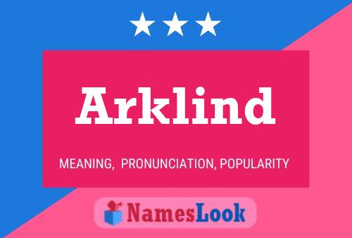 Póster del nombre Arklind