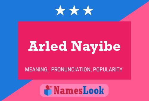 Póster del nombre Arled Nayibe