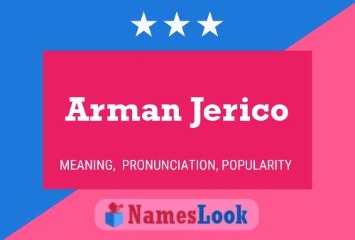 Póster del nombre Arman Jerico