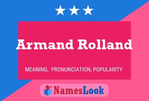 Póster del nombre Armand Rolland