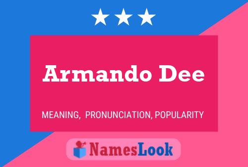 Póster del nombre Armando Dee