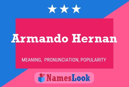 Póster del nombre Armando Hernan