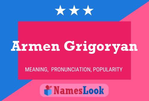 Póster del nombre Armen Grigoryan