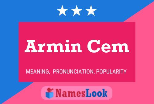 Póster del nombre Armin Cem