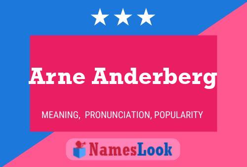 Póster del nombre Arne Anderberg