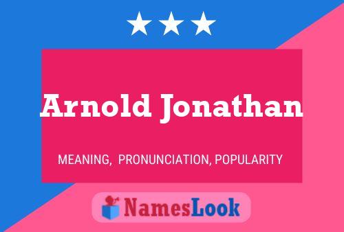 Póster del nombre Arnold Jonathan