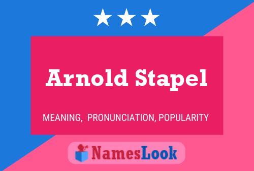 Póster del nombre Arnold Stapel