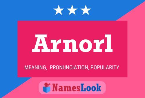 Póster del nombre Arnorl