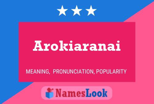 Póster del nombre Arokiaranai