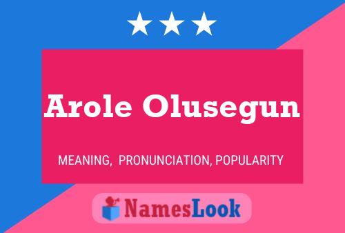 Póster del nombre Arole Olusegun