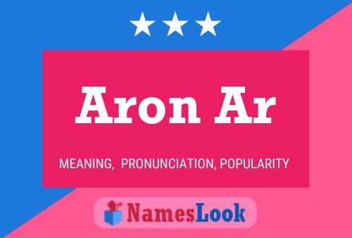 Póster del nombre Aron Ar