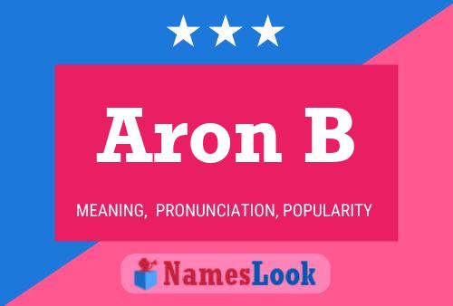 Póster del nombre Aron B