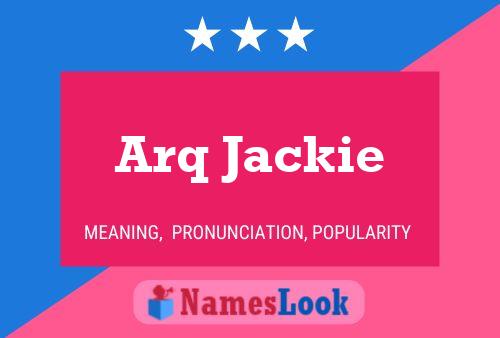 Póster del nombre Arq Jackie