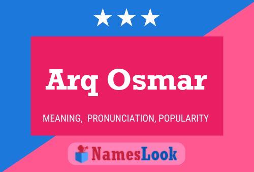 Póster del nombre Arq Osmar