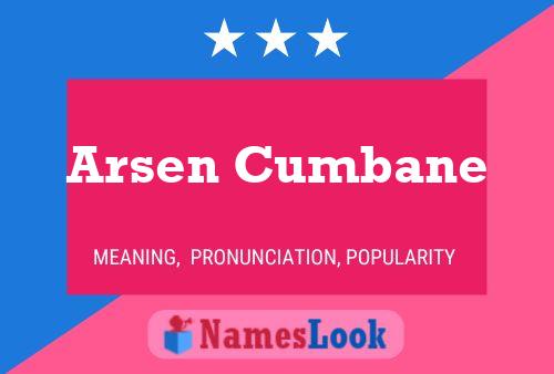 Póster del nombre Arsen Cumbane