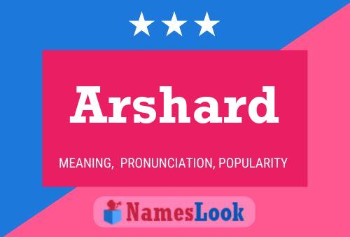 Póster del nombre Arshard