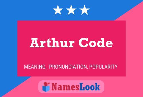 Póster del nombre Arthur Code