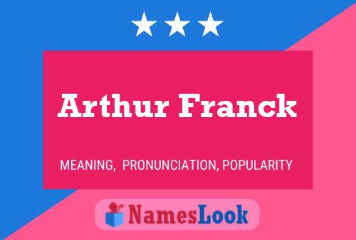 Póster del nombre Arthur Franck