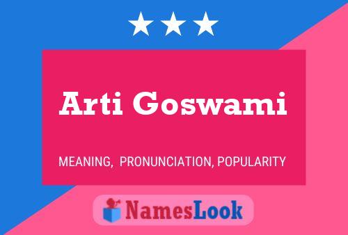 Póster del nombre Arti Goswami