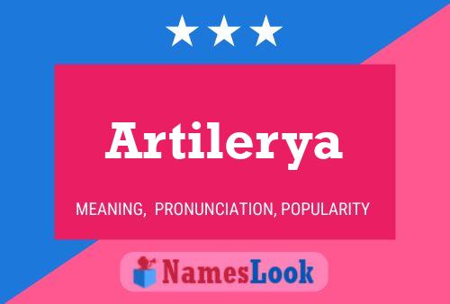 Póster del nombre Artilerya