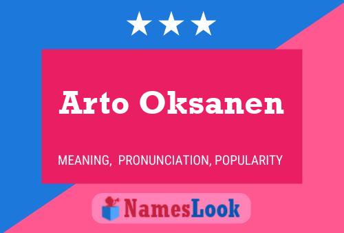 Póster del nombre Arto Oksanen