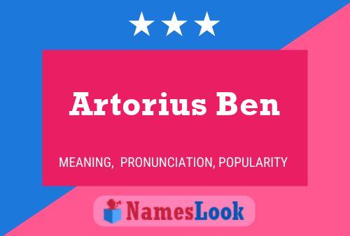 Póster del nombre Artorius Ben