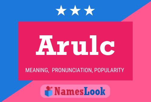 Póster del nombre Arulc