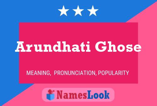 Póster del nombre Arundhati Ghose