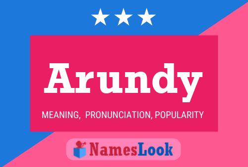 Póster del nombre Arundy