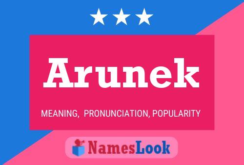 Póster del nombre Arunek