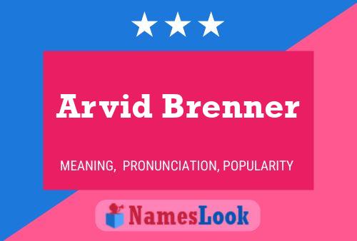 Póster del nombre Arvid Brenner