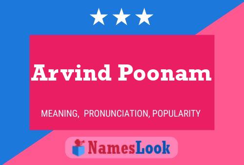 Póster del nombre Arvind Poonam