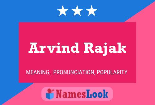 Póster del nombre Arvind Rajak