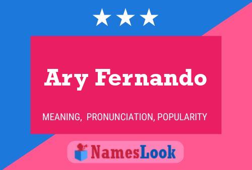 Póster del nombre Ary Fernando