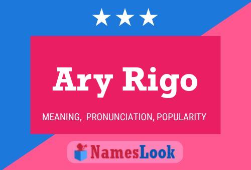 Póster del nombre Ary Rigo