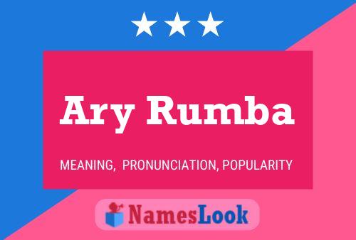 Póster del nombre Ary Rumba