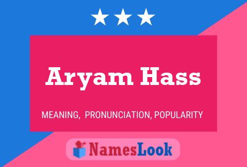 Póster del nombre Aryam Hass