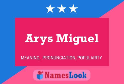 Póster del nombre Arys Miguel