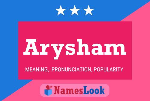 Póster del nombre Arysham