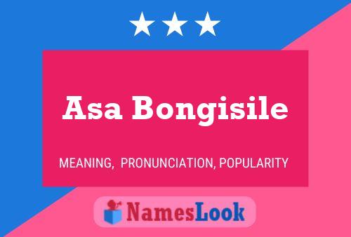 Póster del nombre Asa Bongisile