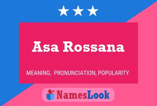 Póster del nombre Asa Rossana