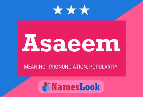 Póster del nombre Asaeem